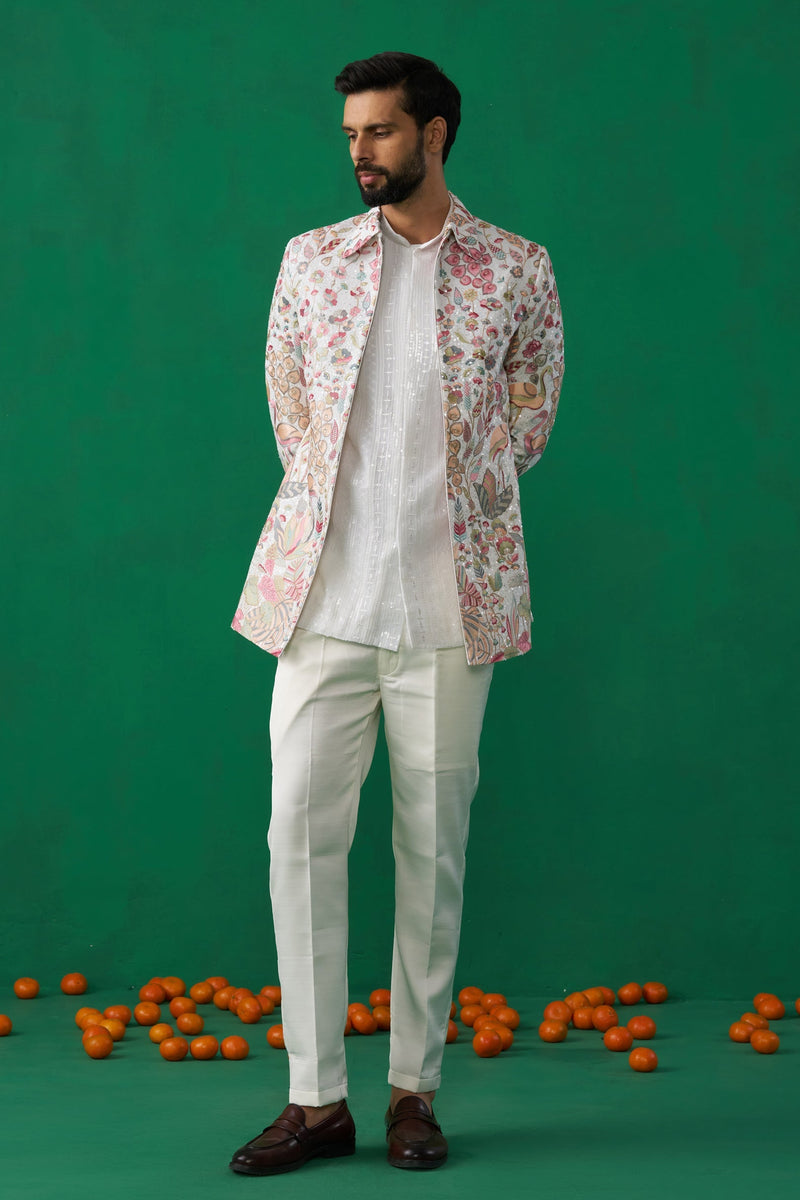 HANSRAJ IVORY JODHPURI SET