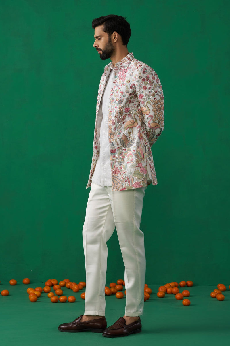 HANSRAJ IVORY JODHPURI SET