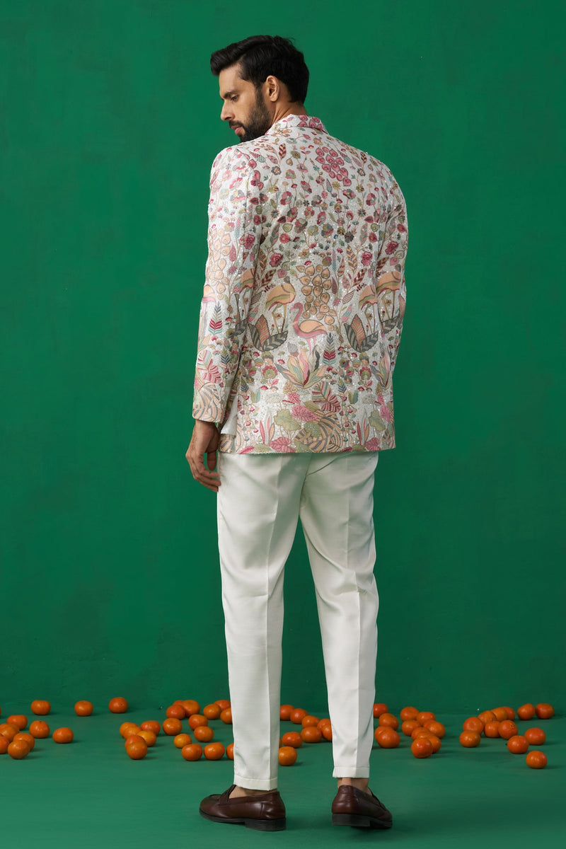 HANSRAJ IVORY JODHPURI SET