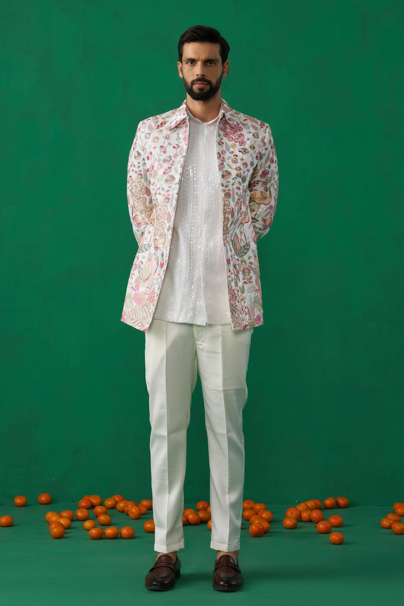 HANSRAJ IVORY JODHPURI SET