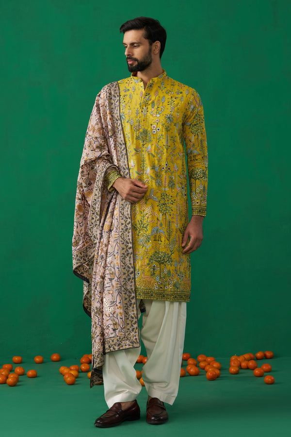 BIRD HALDI KURTA SET
