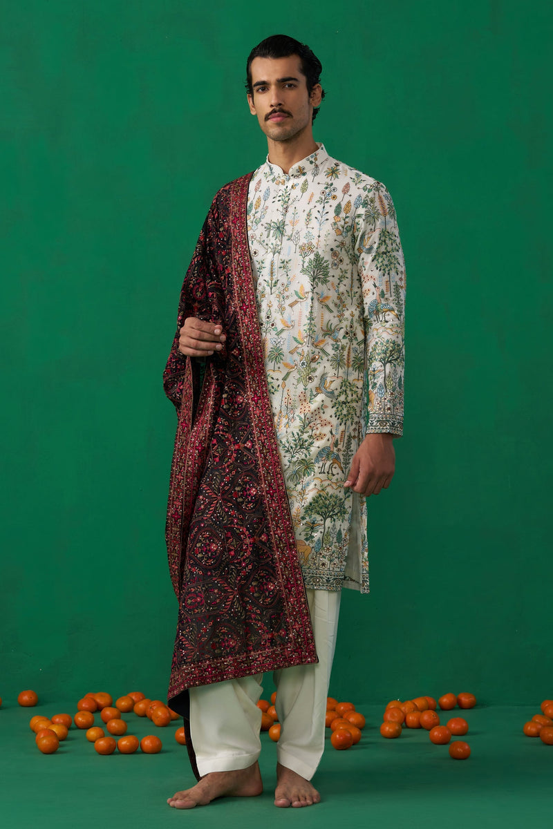 BIRD IVORY KURTA SET