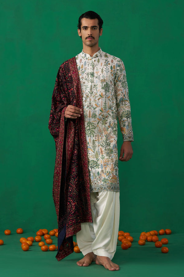 BIRD IVORY KURTA SET