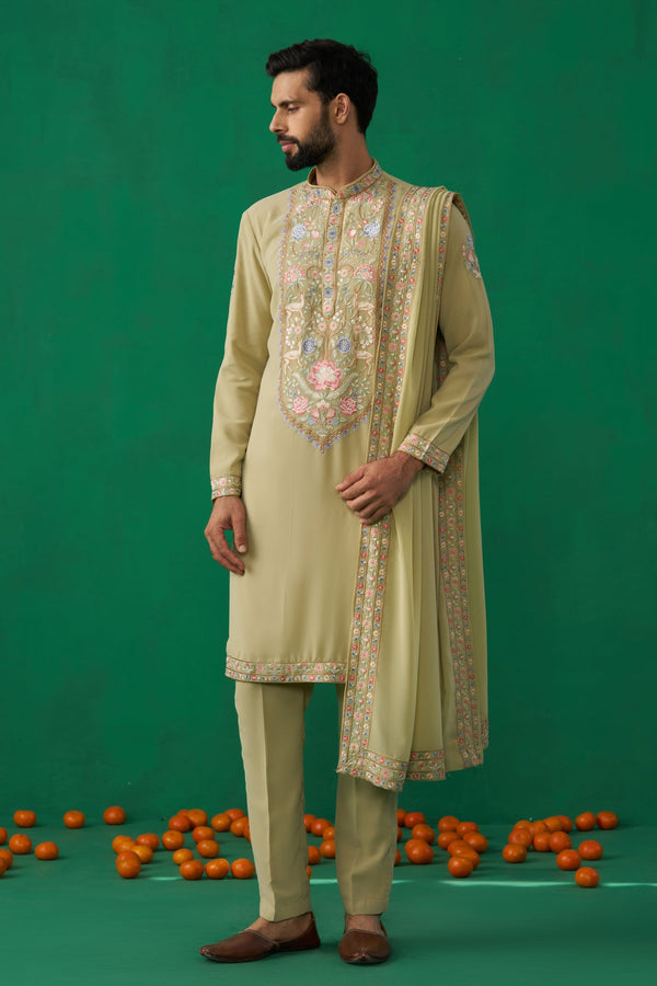 DEER GREEN KURTA SET