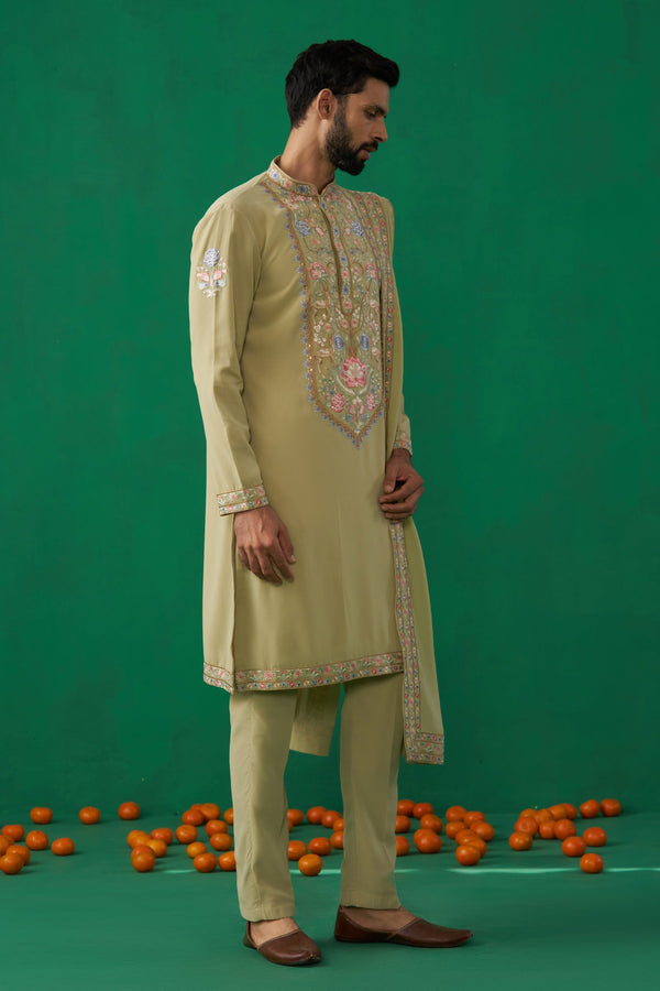 DEER GREEN KURTA SET
