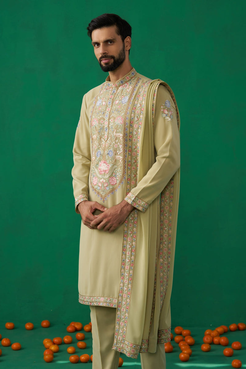 DEER GREEN KURTA SET