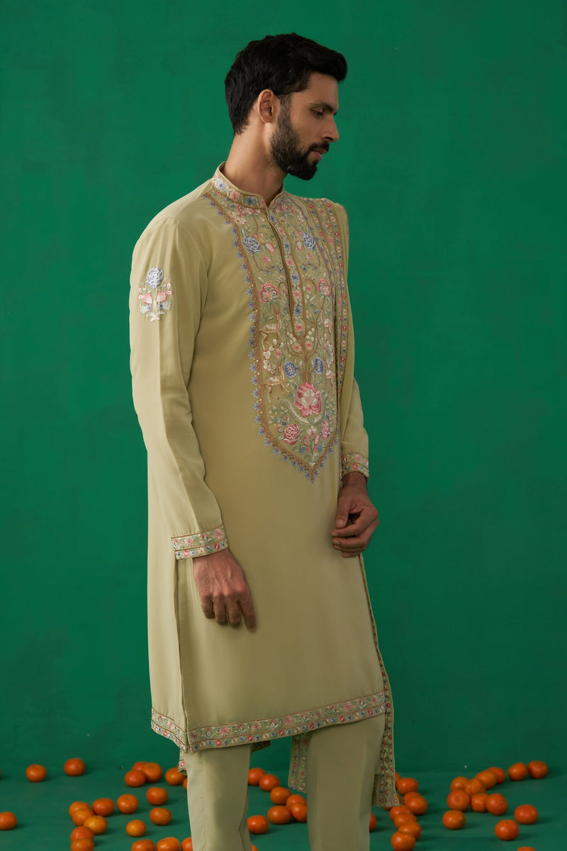 DEER GREEN KURTA SET
