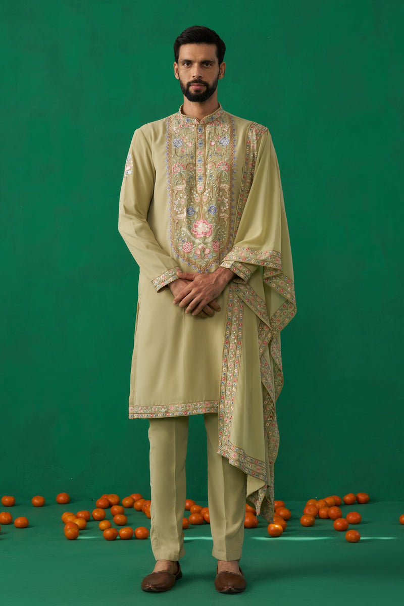 DEER GREEN KURTA SET