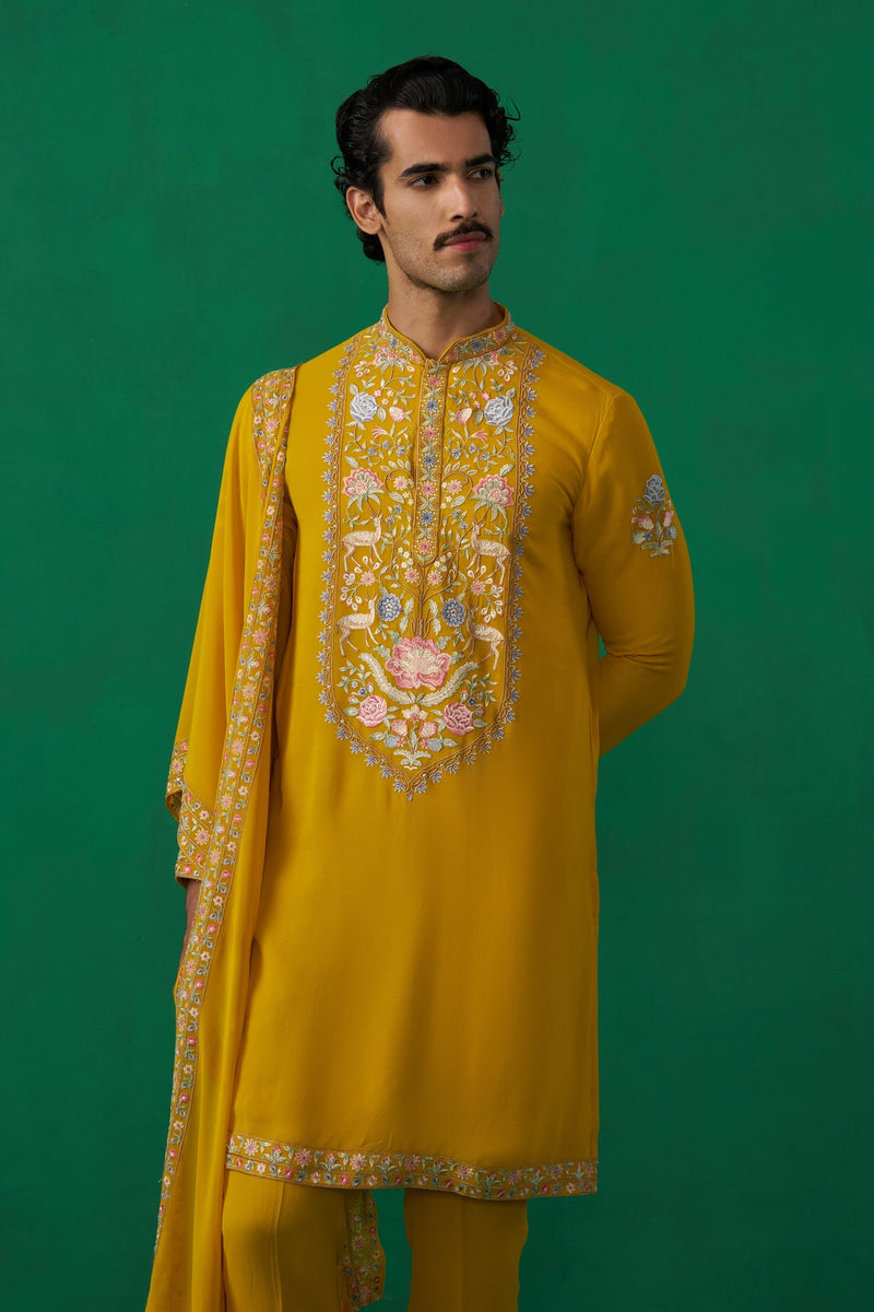 DEER HALDI KURTA SET