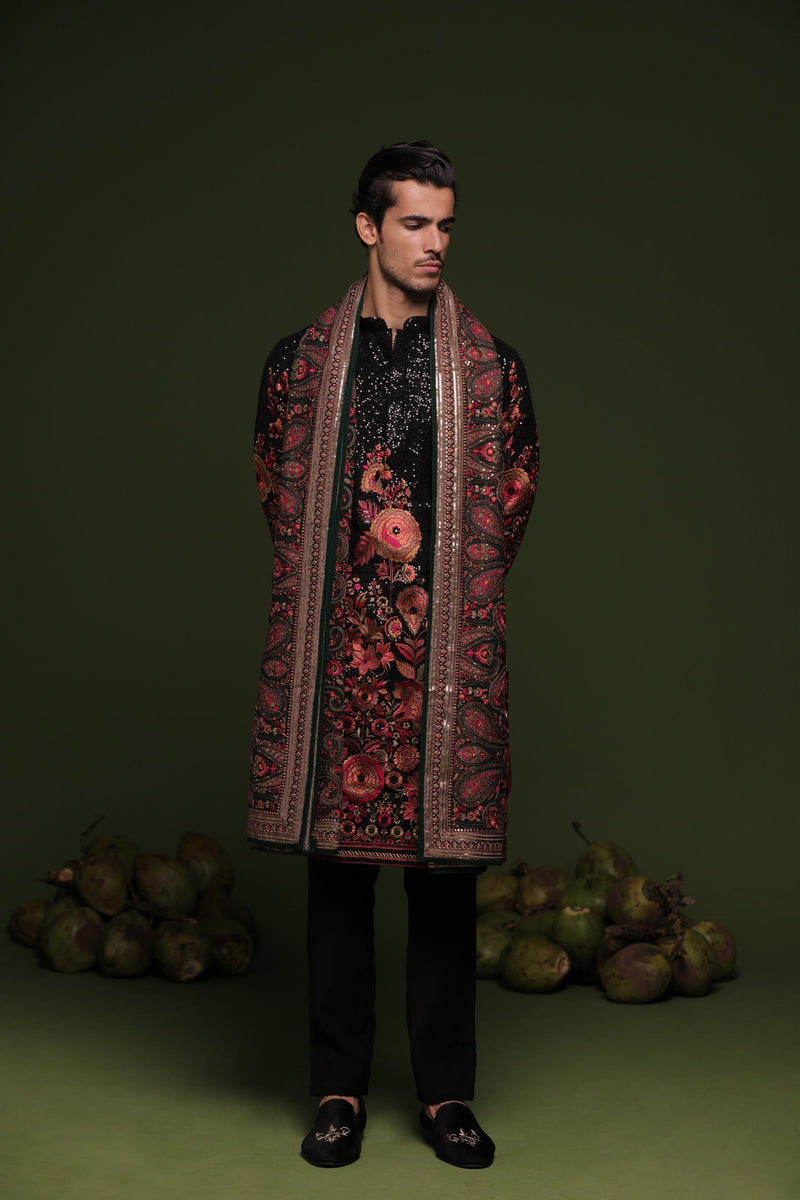 Lakshay Gaur in Madhav Multi Kurta set with trouser and Dupatta