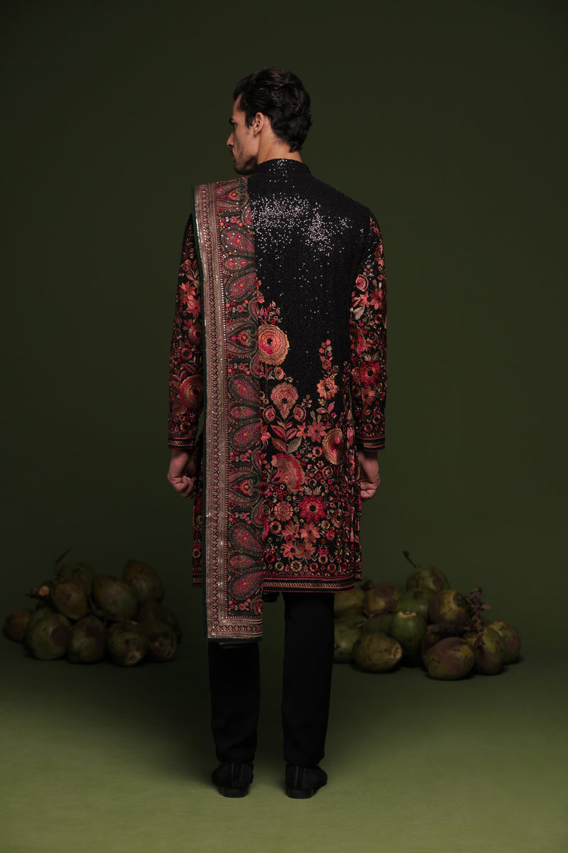 Lakshay Gaur in Madhav Multi Kurta set with trouser and Dupatta