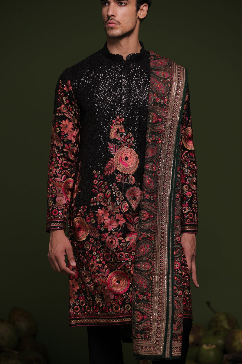 Lakshay Gaur in Madhav Multi Kurta set with trouser and Dupatta