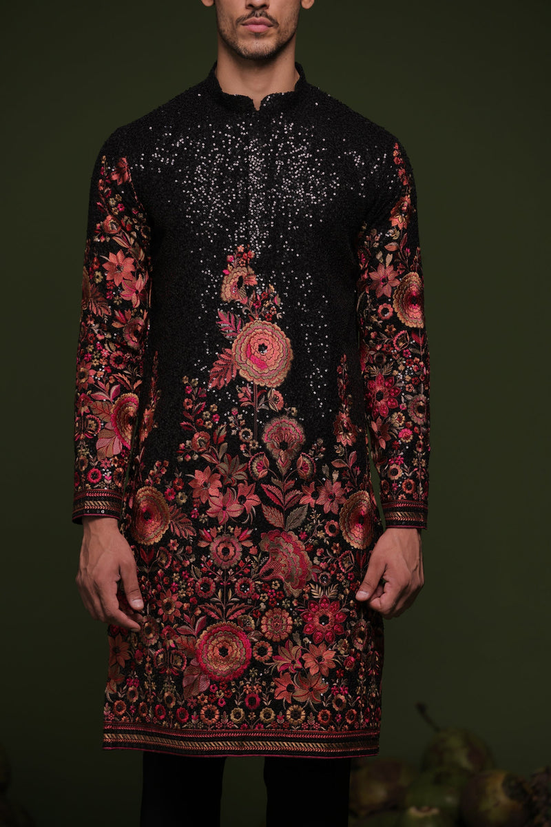 Lakshay Gaur in Madhav Multi Kurta set with trouser and Dupatta